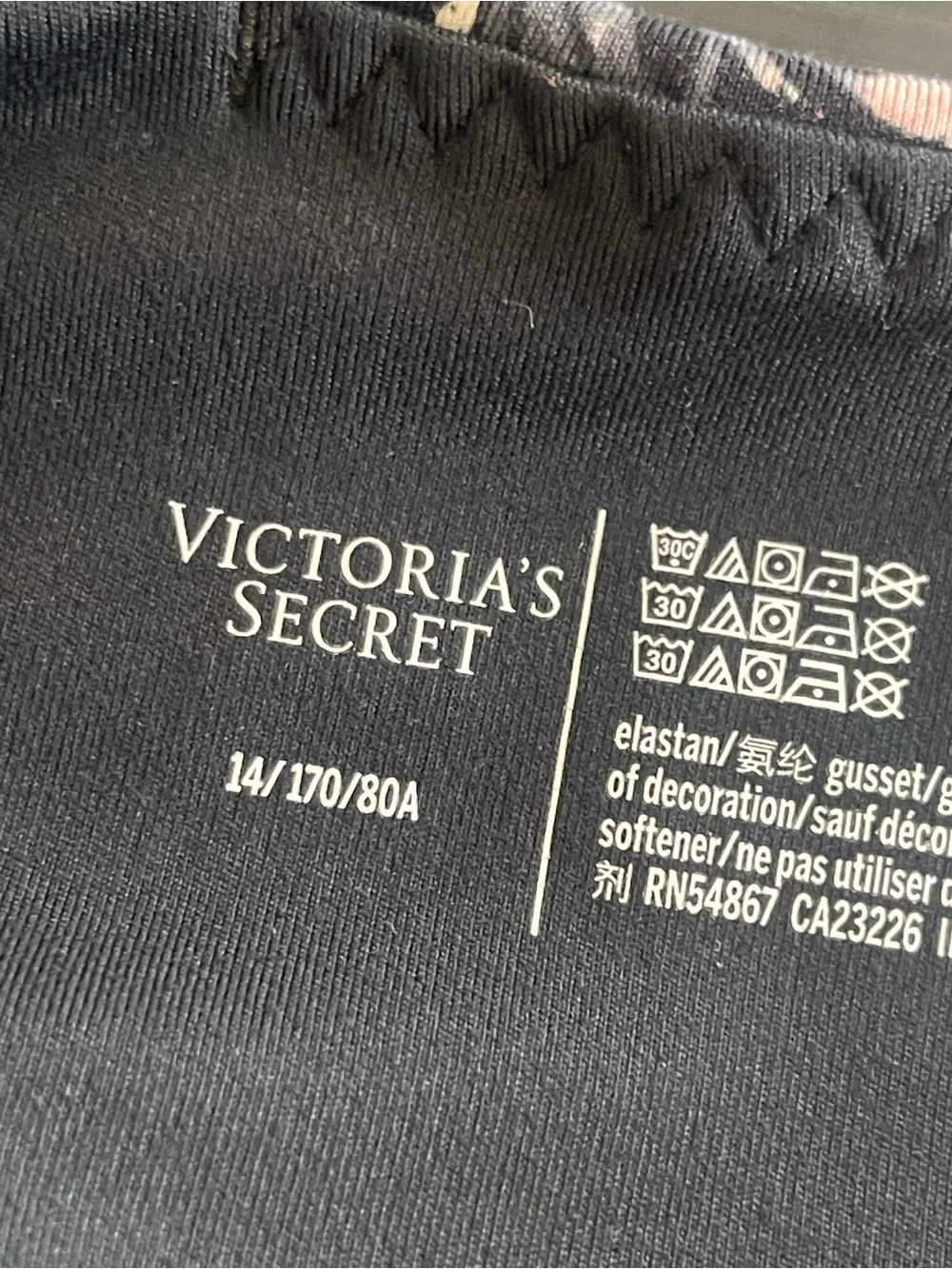 Victoria's Secret Black Floral Strappy Sports Bra & Leggings Set